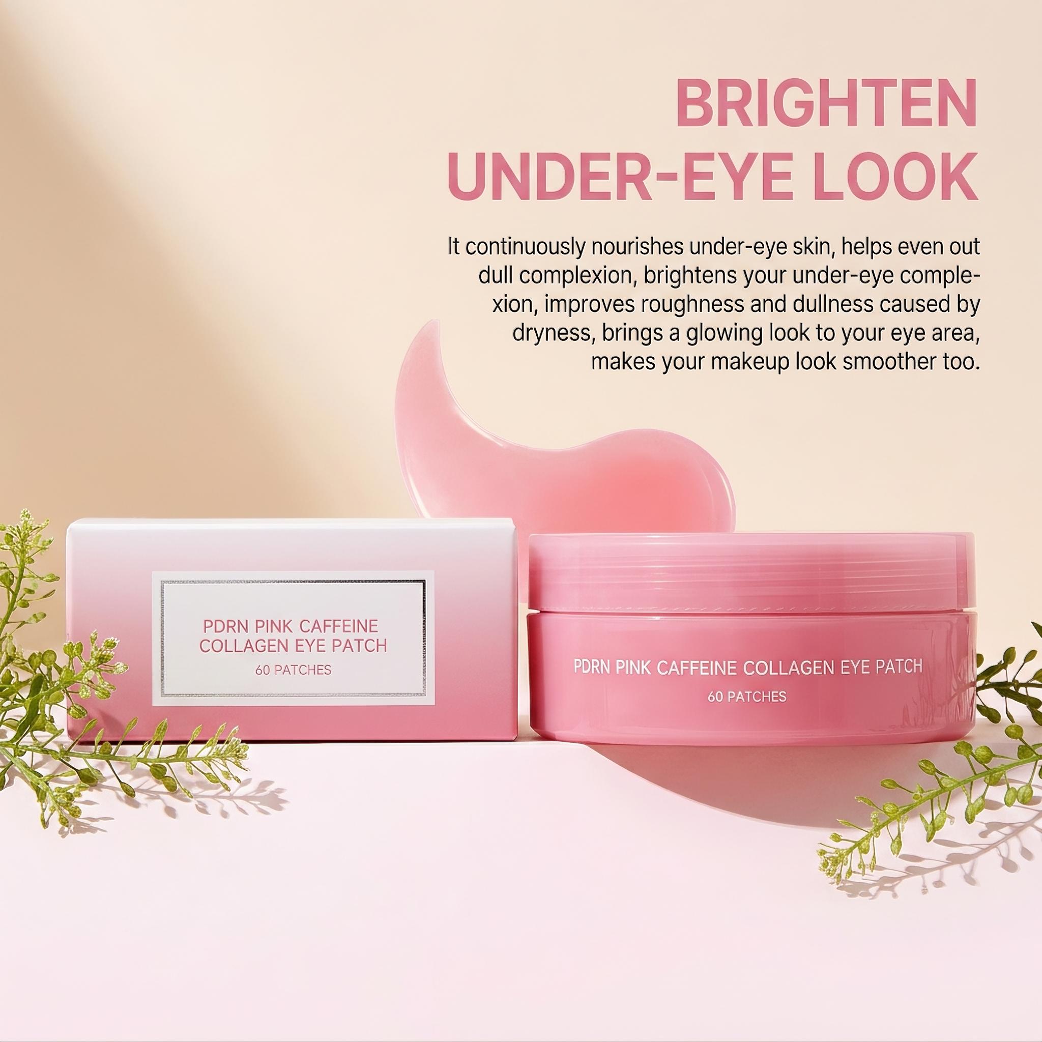 Masker Mata Kolagen Pink PDRN  - Collagen Under Eye Patches ulasan dan harga