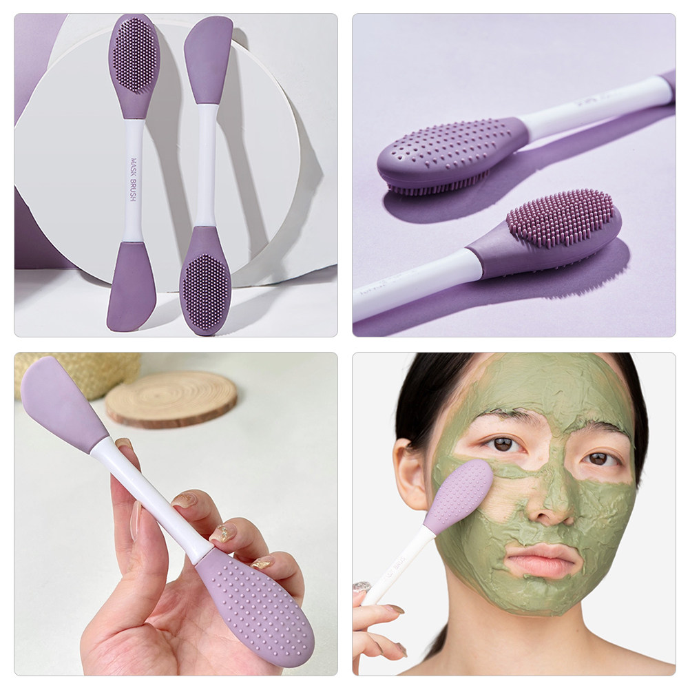 Kuas Masker Silikon, Alat Pemb - Silicone Face Scrubber Electric ulasan dan harga